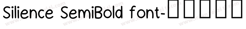 Silience SemiBold font字体转换